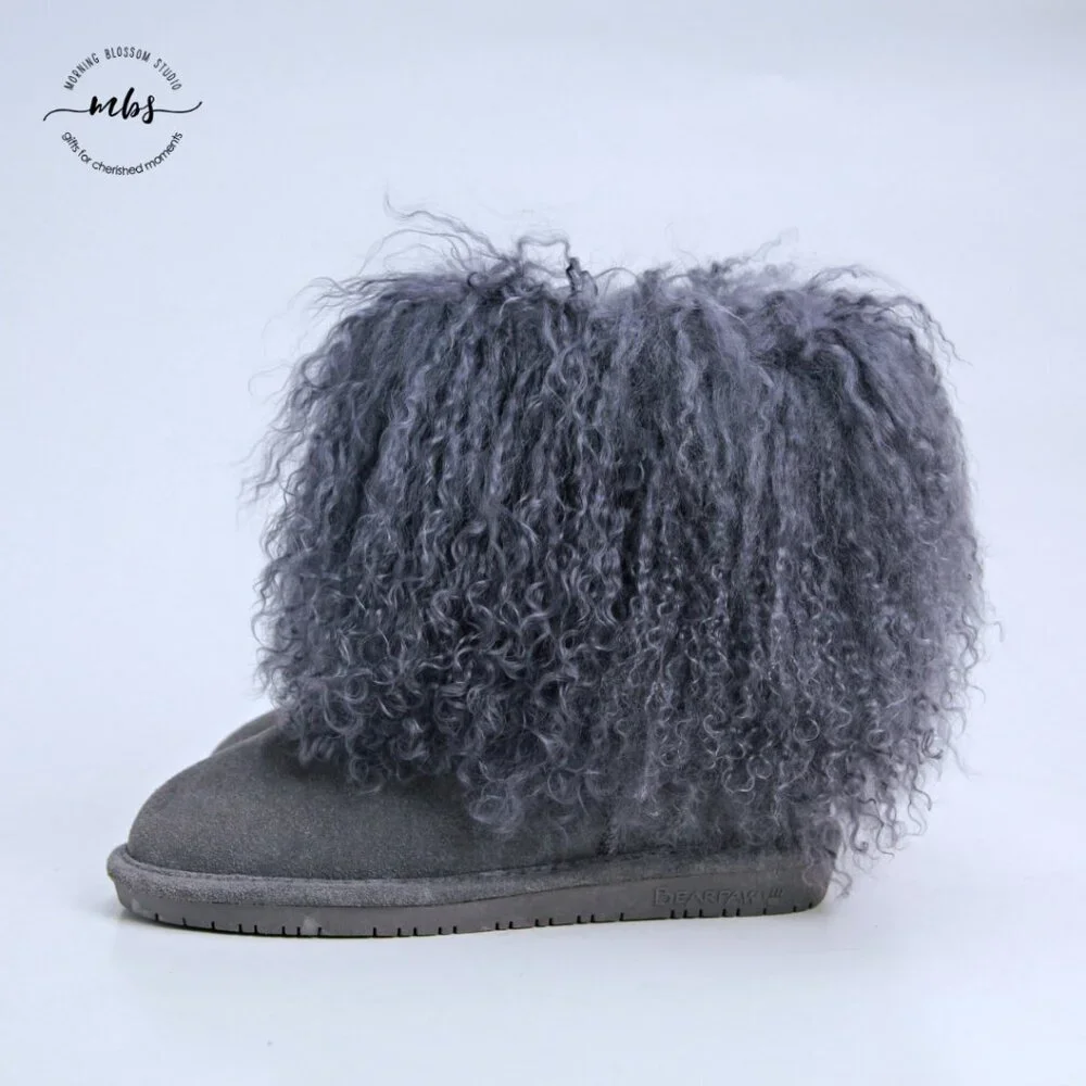 NWT Bearpaw Boo Boots‎ Charcoal Girl 5